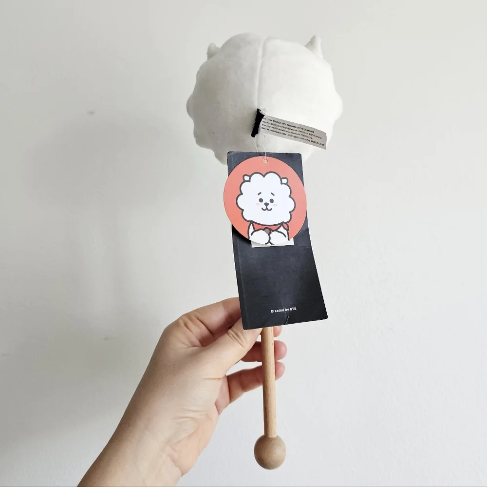 BT21 RJ Plush Face Massage Stick | Kind Alpaca | BTS x LINE FRIENDS | NWT